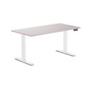 Desky Dual Melamine Sit Stand Desk White Alaskan / 1500x750mm / White