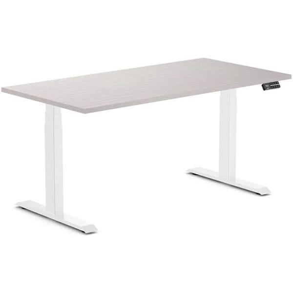 Desky Dual Melamine Sit Stand Desk White Alaskan / 1500x750mm / White