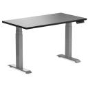 Desky Dual Mini Sit Stand Desk | Small Standing Desk Black / 1100 x 600 / Grey