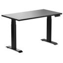 Desky Dual Mini Sit Stand Desk | Small Standing Desk Black / 1100 x 600 / Matte Black