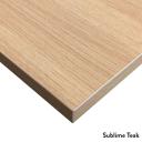 Desky Dual Mini Sit Stand Desk | Small Standing Desk Classic Oak / 1000 x 600 / White