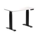 Desky Dual Mini Sit Stand Desk | Small Standing Desk White / 900 x 500 / Matte Black