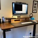 Desky Dual Rubberwood Sit Stand Desk