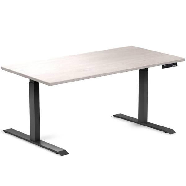 Desky Dual Rubberwood Sit Stand Desk