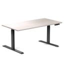 Desky Dual Rubberwood Sit Stand Desk White Brushed / 2000x750mm / White