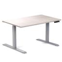 Desky Dual Rubberwood Sit Stand Desk White Brushed / 2000x750mm / White