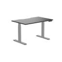 Desky Dual Scalloped Melamine Sit Stand Desk