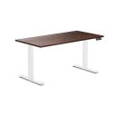 Desky Dual Softwood Sit Stand Desk American Rustic Pine / 1500x750mm / White