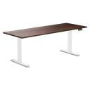 Desky Dual Softwood Sit Stand Desk American Rustic Pine / 2000x750mm / White