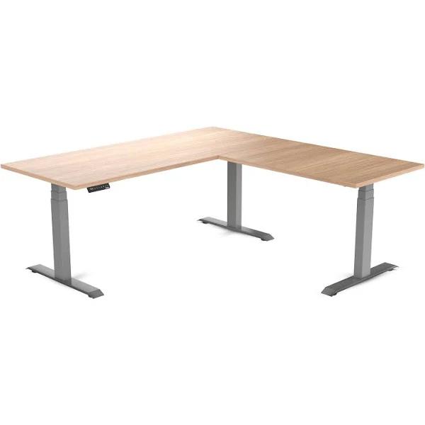 Desky Eco L-Shape Melamine Sit Stand Desk