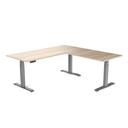 Desky Eco L-Shape Melamine Sit Stand Desk