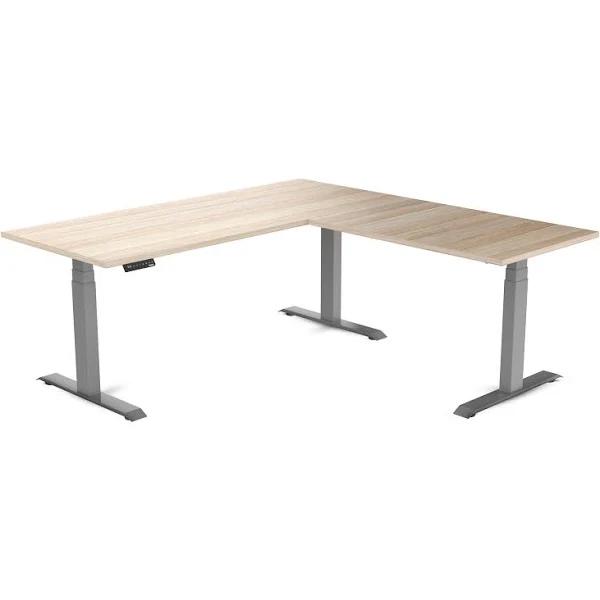 Desky Eco L-Shape Melamine Sit Stand Desk