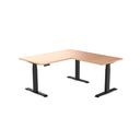 Desky Eco L-Shape Melamine Sit Stand Desk