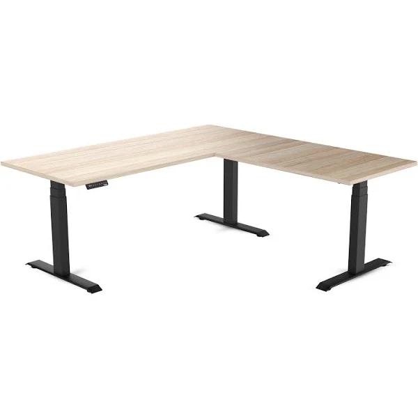 Desky Eco L-Shape Melamine Sit Stand Desk