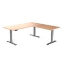 Desky Eco L-Shape Melamine Sit Stand Desk