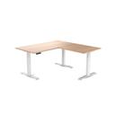 Desky Eco L-Shape Melamine Sit Stand Desk