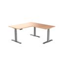 Desky Eco L-Shape Melamine Sit Stand Desk