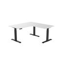 Desky Eco L-Shape Melamine Sit Stand Desk