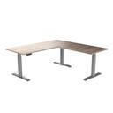 Desky Eco L-Shape Melamine Sit Stand Desk