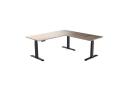 Desky Eco L-Shape Melamine Sit Stand Desk