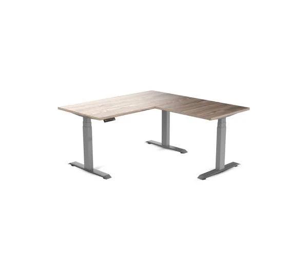 Desky Eco L-Shape Melamine Sit Stand Desk