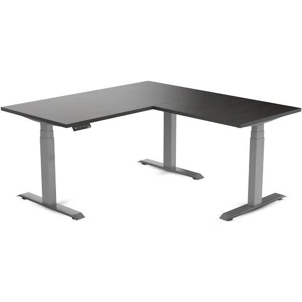 Desky Eco L-Shape Melamine Sit Stand Desk