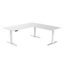 Desky Eco L-Shape Melamine Sit Stand Desk