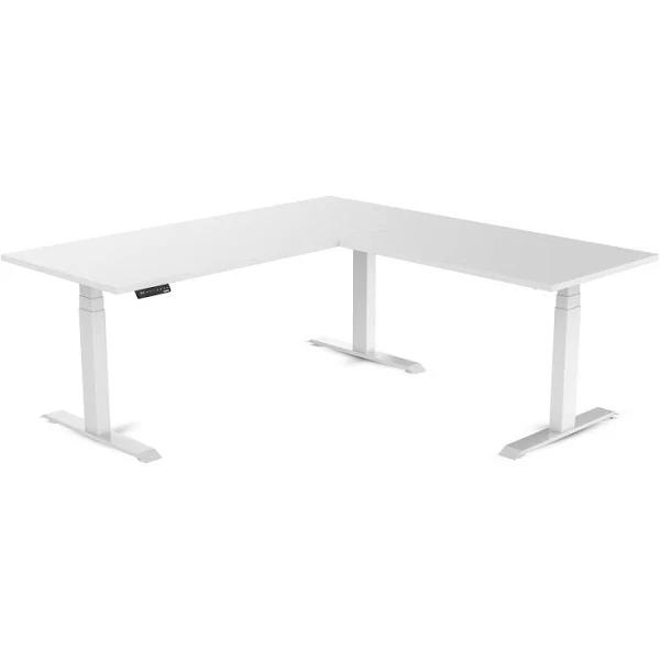 Desky Eco L-Shape Melamine Sit Stand Desk