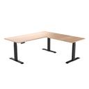Desky Eco L-Shape Melamine Sit Stand Desk