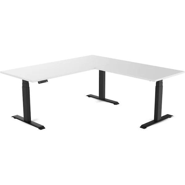 Desky Eco L-Shape Melamine Sit Stand Desk