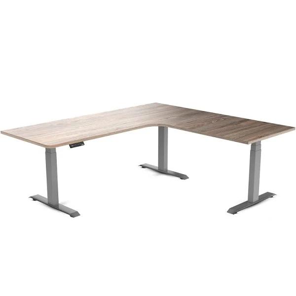 Desky L-Shape Melamine Sit Stand Desk