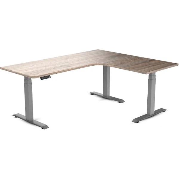 Desky L-Shape Melamine Sit Stand Desk