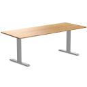 Desky Zero Bamboo Office Desk Bamboo / 2000x800mm / Grey