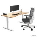 Desky Zero Ergo Edge Office Desk Black / 1800x750mm / Matte Black