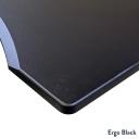 Desky Zero Ergo Edge Office Desk Black / 1800x750mm / Matte Black