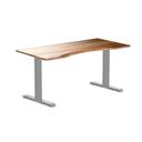 Desky Zero Ergo Edge Office Desk White / 1200x750mm / Matte Black