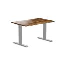 Desky Zero Hardwood Office Desk Pheasantwood / 1200x750mm / Grey