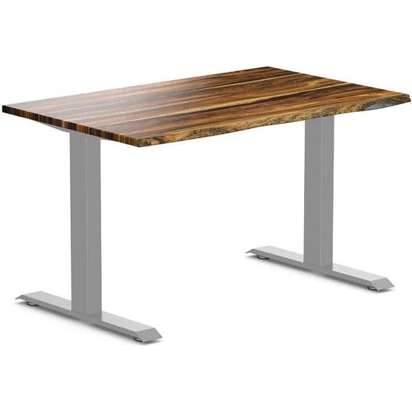 Desky Zero Hardwood Office Desk Pheasantwood / 1200x750mm / Grey