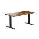 Desky Zero Hardwood Office Desk Pheasantwood / 1500x750mm / Grey