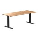 Desky Zero Hardwood Office Desk Pheasantwood / 1500x750mm / Grey