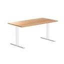 Desky Zero Hardwood Office Desk Pheasantwood / 1500x750mm / Grey