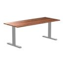 Desky Zero Hardwood Office Desk Pheasantwood / 1500x750mm / Grey