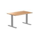 Desky Zero Hardwood Office Desk Teak / 2000x750mm / White