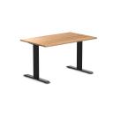 Desky Zero Hardwood Office Desk Teak / 2000x750mm / White