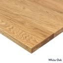 Desky Zero Hardwood Office Desk White Ash / 1500x750mm / White