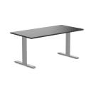 Desky Zero Melamine Home Office Desk Black / Medium 1500x750mm / Grey