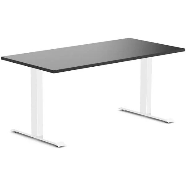 Desky Zero Melamine Home Office Desk Black / Medium 1500x750mm / White
