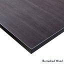 Desky Zero Melamine Home Office Desk Burnished Wood / Large 1800x750mm / Matte Black
