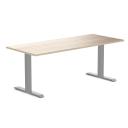 Desky Zero Melamine Home Office Desk Classic Oak / Large 1800x750mm / Grey