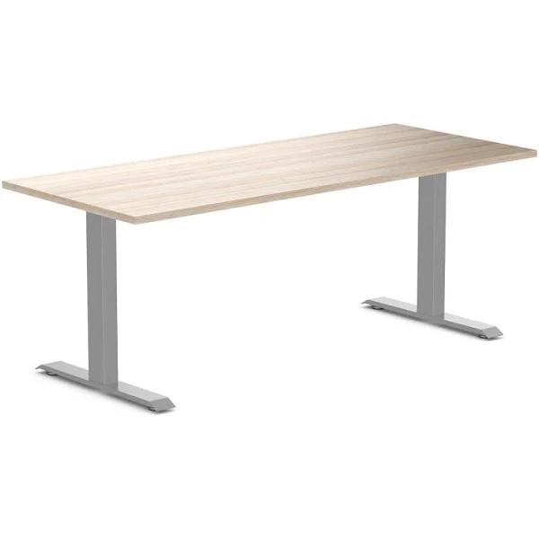 Desky Zero Melamine Home Office Desk Classic Oak / Large 1800x750mm / Grey